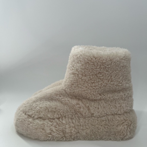 Clergerie Paris Aidanf Faux Fur Fuzzy Shearling Platform Booties In Blanc White - Picture 4 of 11